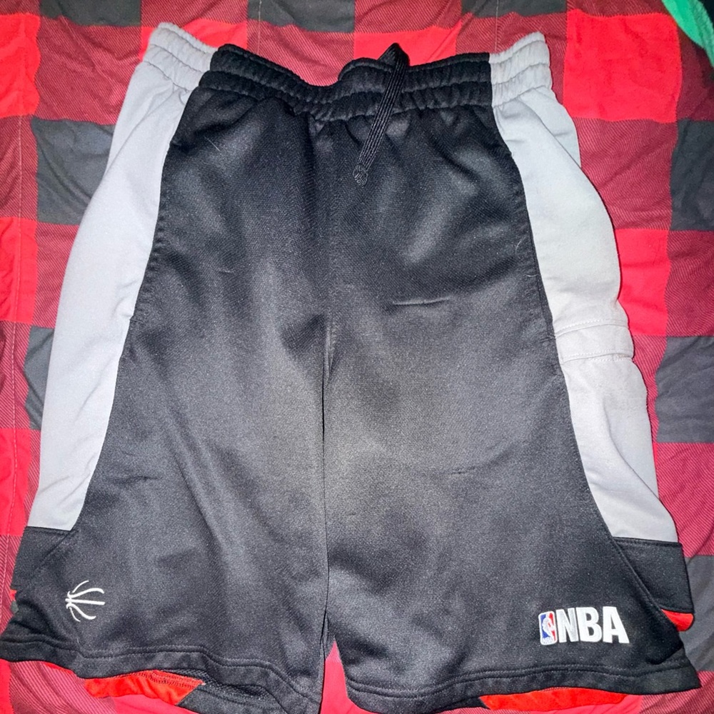 Vintage NBA Black and White Athletic Shorts